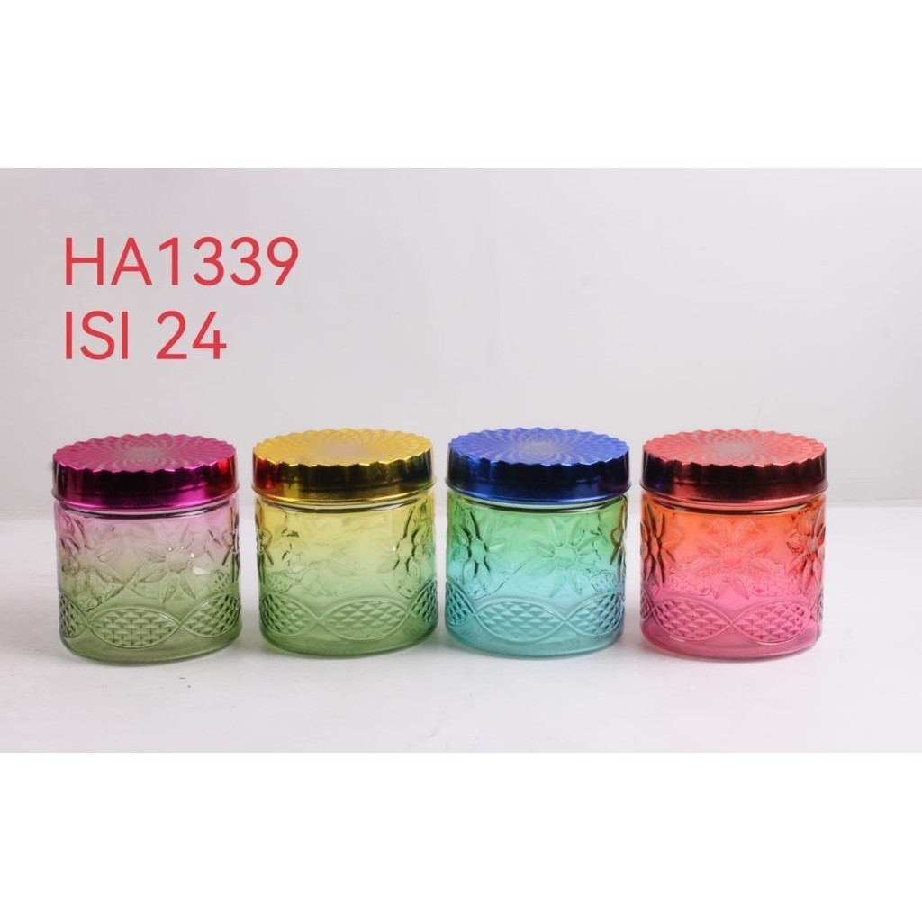 Toples Kaca Kue Kering 800 ml / Toples Cantik Lebaran Toples Permen - KB