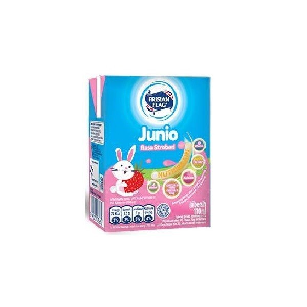 

FRISIAN FLAG UHT JUNIO STRAWBERRY 110 ML - Delete