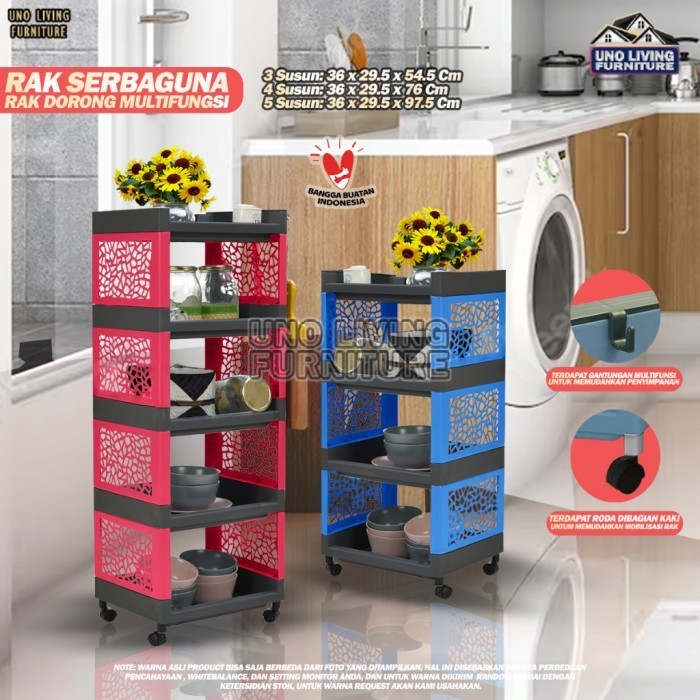 Rak Minimalis TABITHA RSTK Rak Susun Plastik Serbaguna  - 3 SUSUN