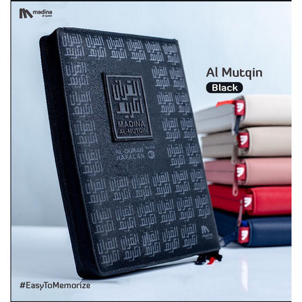 promosi toko Al Quran/Alquran Hafalan Terjemah Tajwid Madinah Ustmani Resleting A5 - Hitam