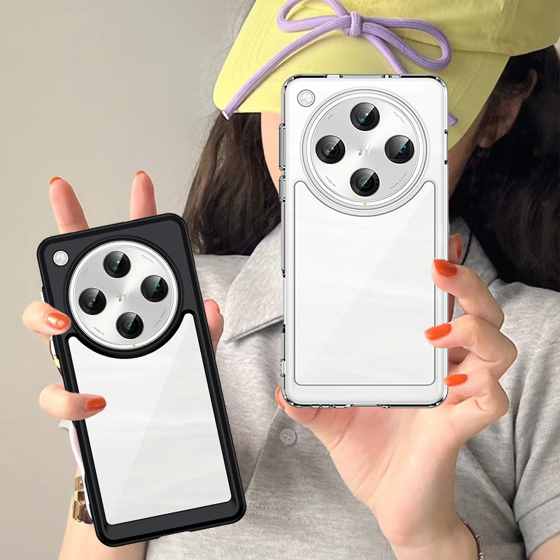 Original Transparent Glossy PC Hard Case Oppo A60 A79 A3 Pro 5G FIND X8 Pro 5G Cowok Akrilik Casing