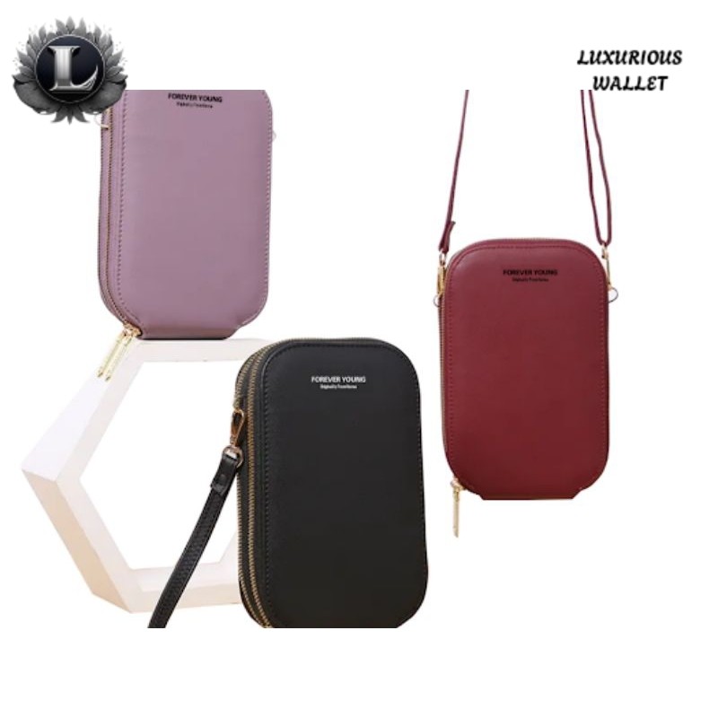 Tas Slempang Pinggang Wanita Tas HP Dompet Wanita Multifungsi