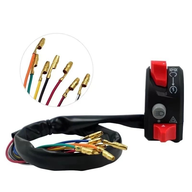 Holder Switch Saklar Kanan 3 tombol Stater on/of engine stop Universal Model Ktc Yamaha Xabre Ducati