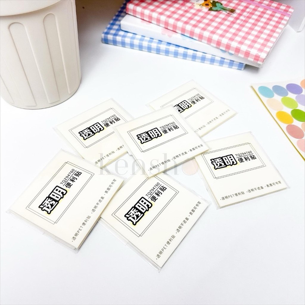

LUCINE Sticky Notes Transparan 50 Lembar Water Proof Tahan Air 76 x 76 MM / Transparent / Memo Kanto