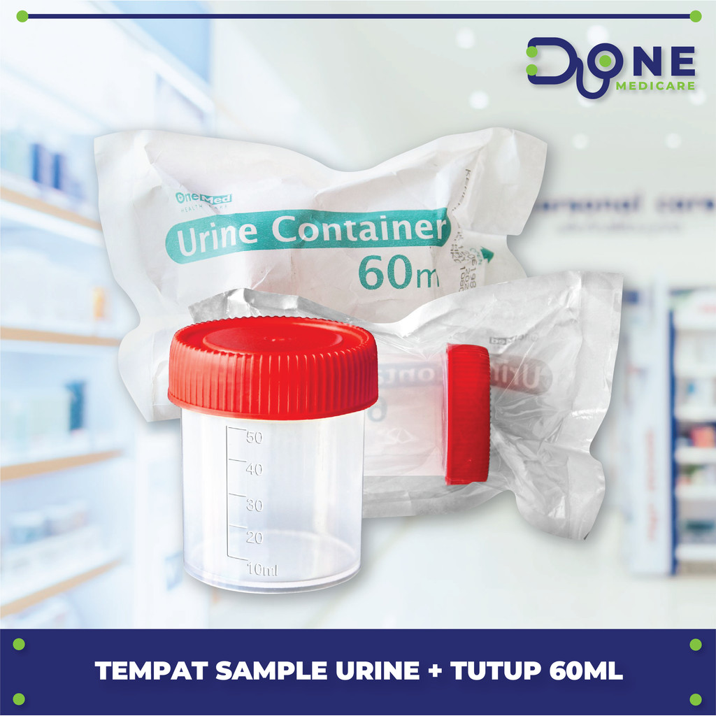 Pot Urine Steril/Urine Container steril 60ml onemed