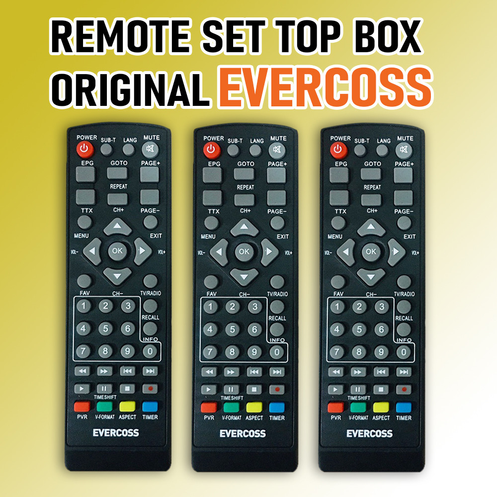 Remote STB Set Top Box original Evercoss & original STB HUANGMI