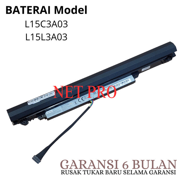 Baterai Batre Laptop 110-14IBR 110-15IBR Series L15C3A03 L15S3A02 L15L3A03 -NP