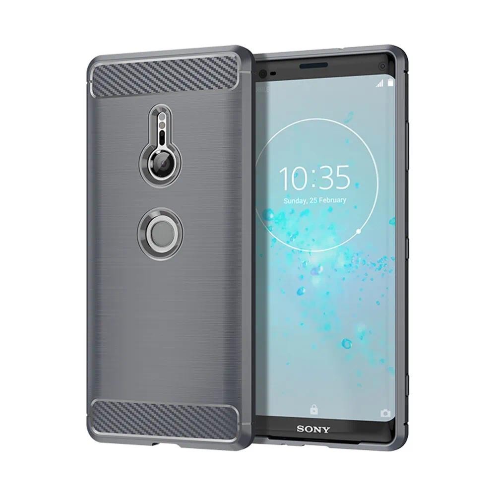 Phone Casing case Sony Xperia XZ3 Sony XZ3 XZ 3 SonyXZ3 Brushed Texture Kevlar Carbon Fiber Heat Dis