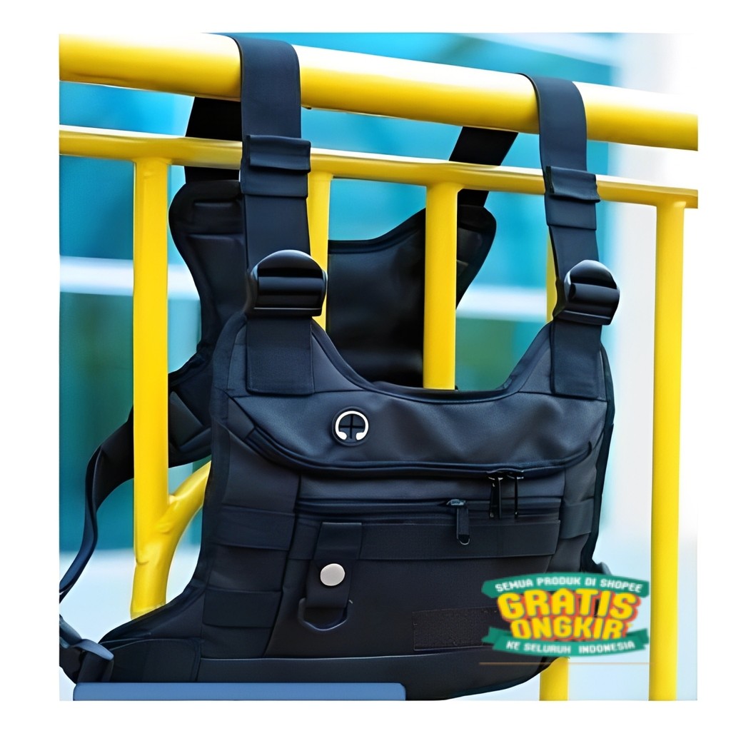 BBL / egayer - Tas Dada Depan Pria Tactical Tas selempang Dada Cowok Polos Murah/ Model Terbaru anak