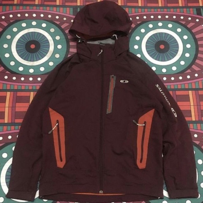 Salomon Softshell Gorpcore maroon