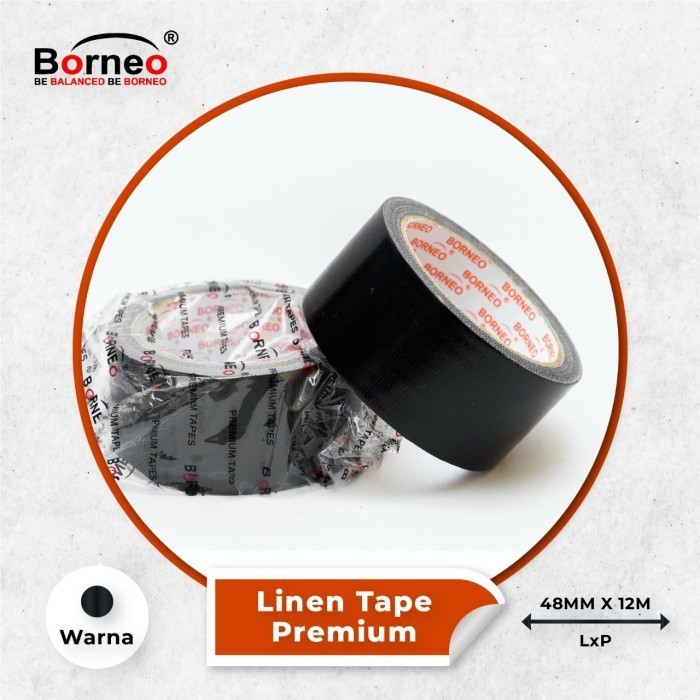 

Linen Tape Premium 48MMx12m Borneo Hitam - Linen Tape Premium 2 Inch Borneo - Linen Tape Borneo