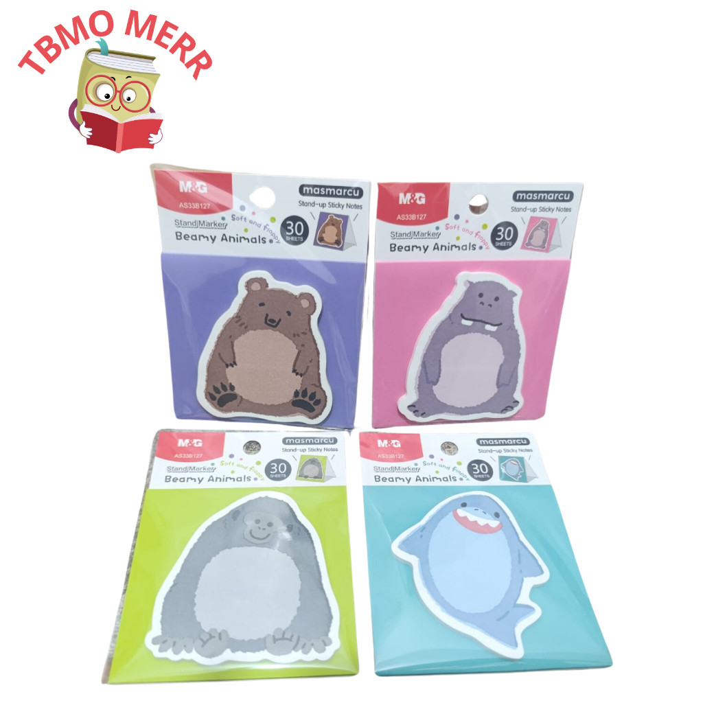 

M&G Sticky Notes 30S Beamy Animal YS-488 AS33B127 - Memo Tempel M&G YS-488 - Memo Tempel Karakter