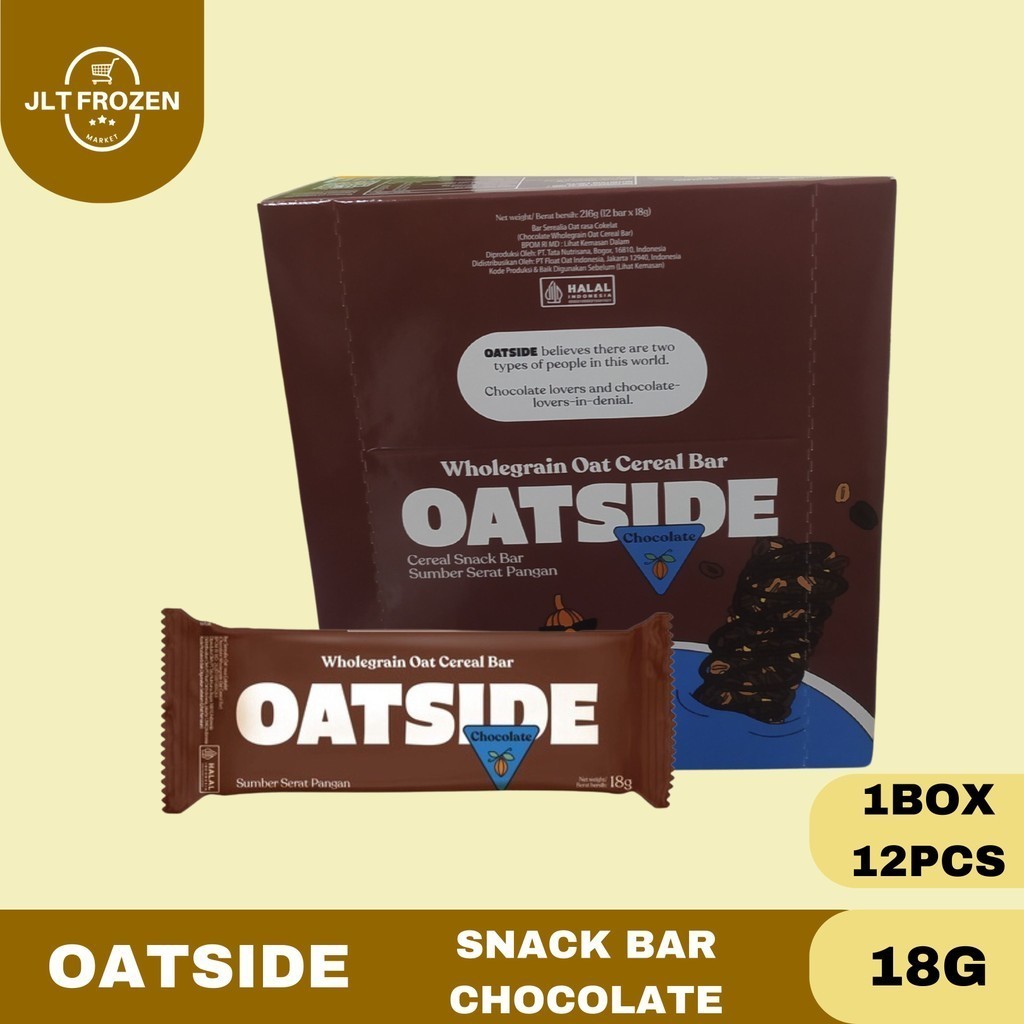 

Ay00! Oatside Snack Bars BOX / Cereal Snack Bar Rasa Peanut Butter / Chocolate / Strawberry 18G 1