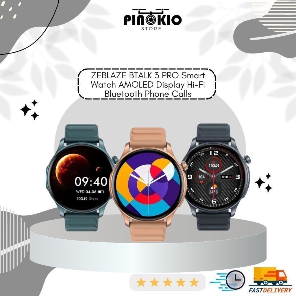 941 ZEBLAZE BTALK 3 PRO Smart Watch AMOLED Display Hi-Fi Bluetooth Phone Calls