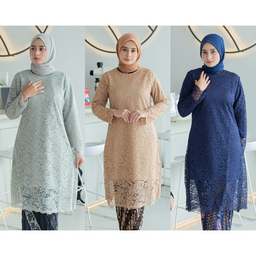 setelan kebaya tunik mewah / setelan kebaya tunik wisuda / setelan Kebaya Tunik / kebaya jumbo / keb