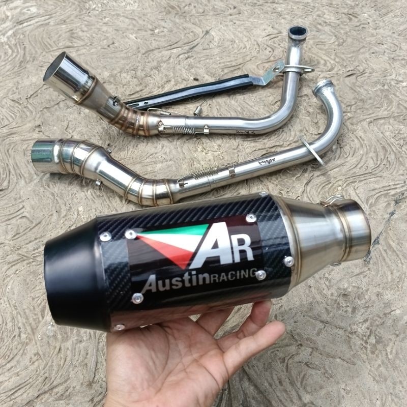 Knalpot austin racing nmax  mio beat fi vario 125 150 aerox 155 pcx adv 150 mio sporty kenalpot