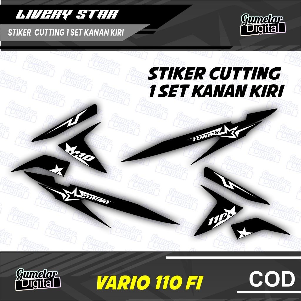 CUTTING STIKER MOTOR HONDA VARIO 110 FI LIVERY STAR