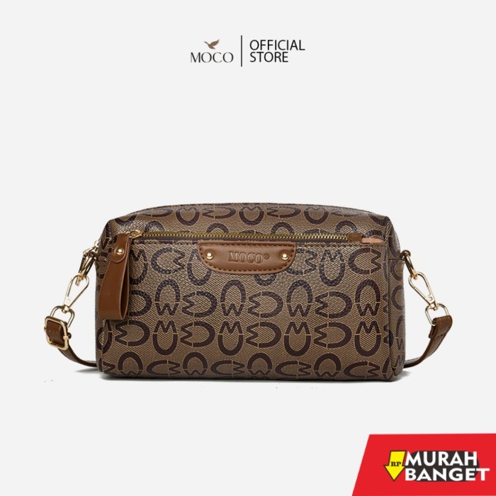 tas selempang wanita simple elegan MOCO Fashion Tas Selempang Wanita Ori Sling Bag Medium Terbaru Po