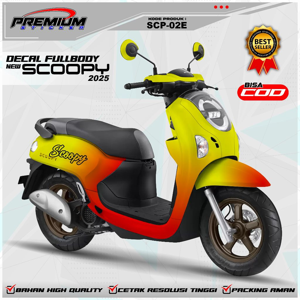 

STIKER HONDA SCOOPY FULLBODY 2025 NEW / STIKER DECAL SCOOPY VIRAL / TAHAN LAMA / SCP-02