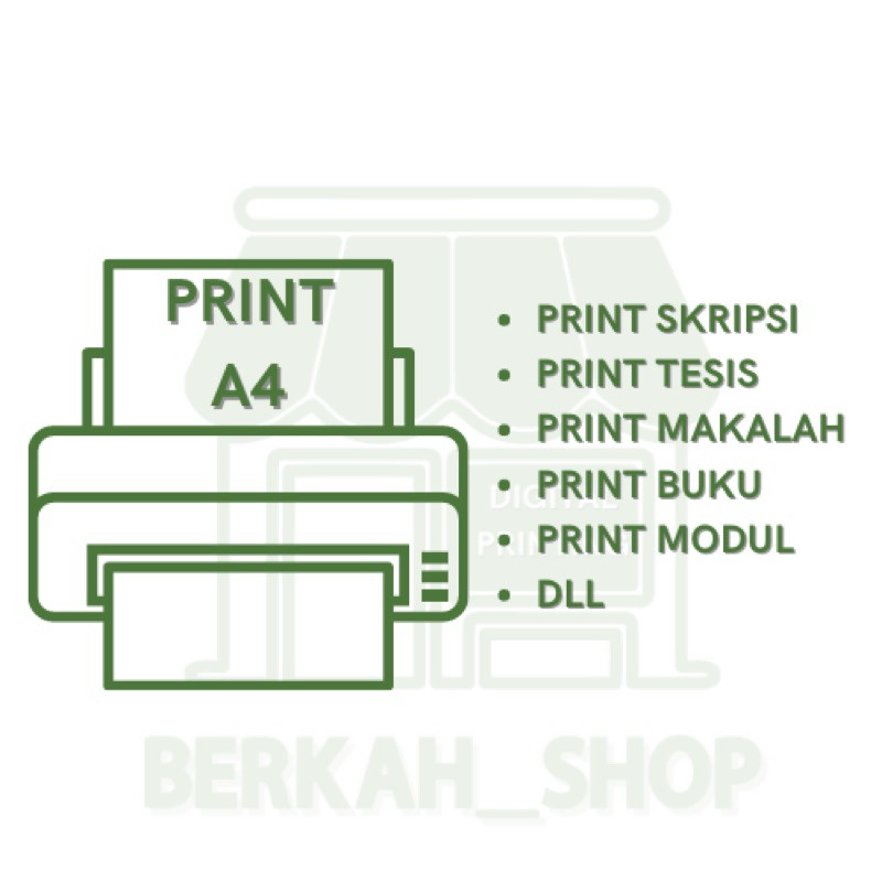 

PRINT / CETAK BUKU CEPAT A4 80 GSM TERMURAH, CETAK DOKUMEN MAKALAH, PROPOSAL, SKRIPSI, TESIS, JURNAL, DLL - Chayra