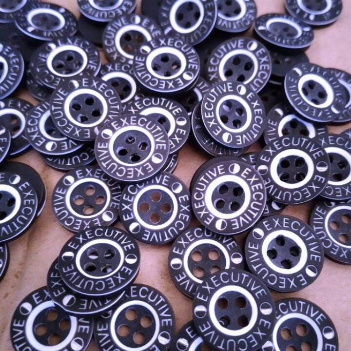 kancing kemeja 1 lusin warna hitam /' Alat jahit /'  /' toko perlengkapan menjahit /' alat mesin jah