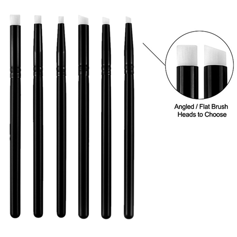 

4mm/6mm/8mm Flat /Angled Mini Detailed Blending Brushes Set Painting Brushes Crafting Tools for Small Details Ink Blending Brush