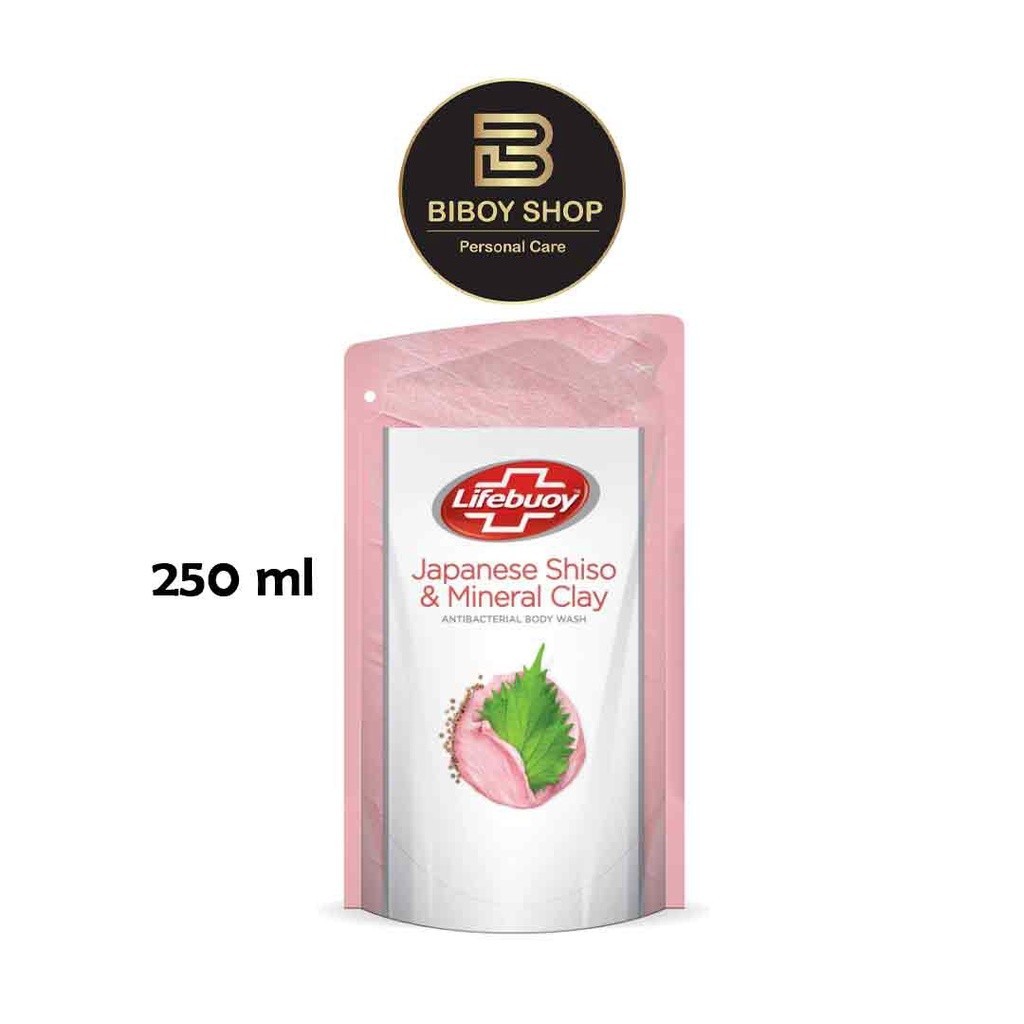 SABUN MANDI CAIR LIFEBUOY BODY WASH 250ML JAPANESE SHISO & MINERAL CLAY - SABUN CAIR LIFEBUOY 250ML 