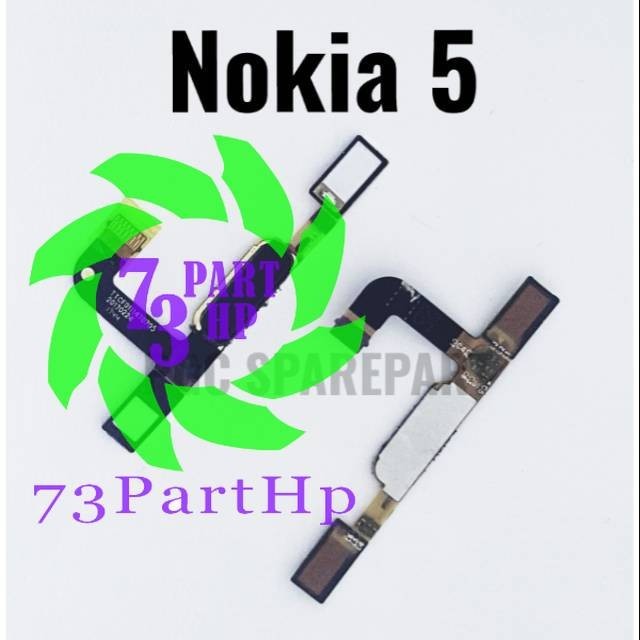 Original Flexible Fingerprint Nokia 5 / TA-1053 / TA-1024 / TA-1044 / TA-1027 - Flexibel Fleksibel F
