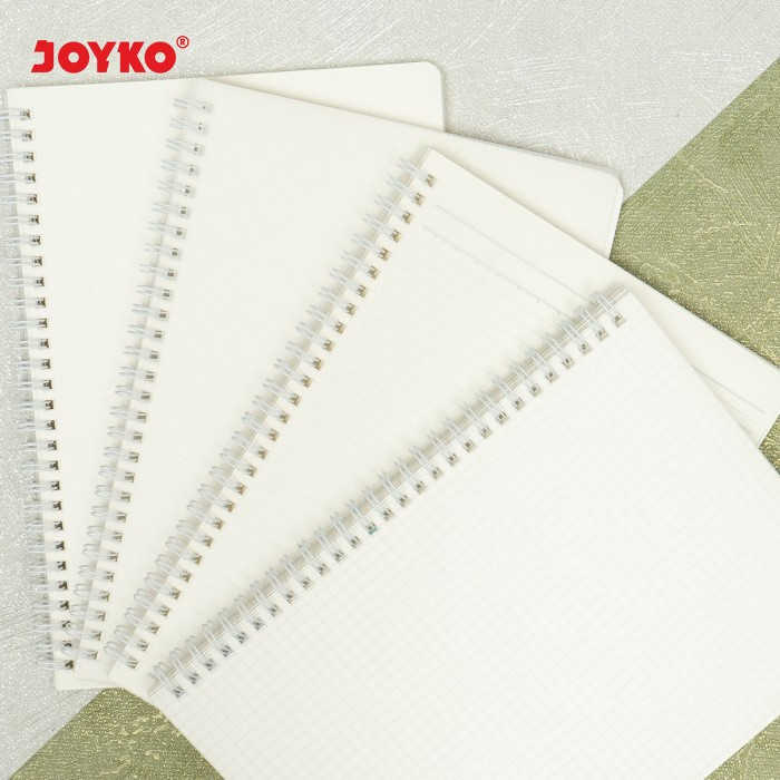 

JOYKO Notebook B5 NB-732 Garis-Kotak-Titik-Polos Sampul Bening 80 Gsm 60 Lbr