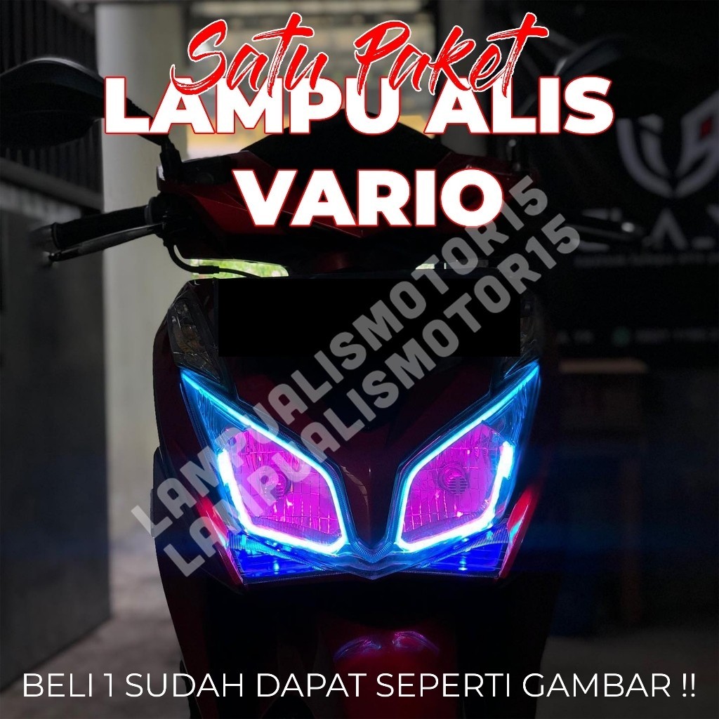 PAKET LAMPU ALIS VARIO LAMA GRATIS DEVIL EYE LAMPU VARIASI VARIO TINGGAL PASANG