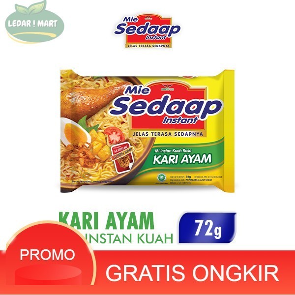 

Sedaap Mie Instan Kari Ayam 72 gram - Wings