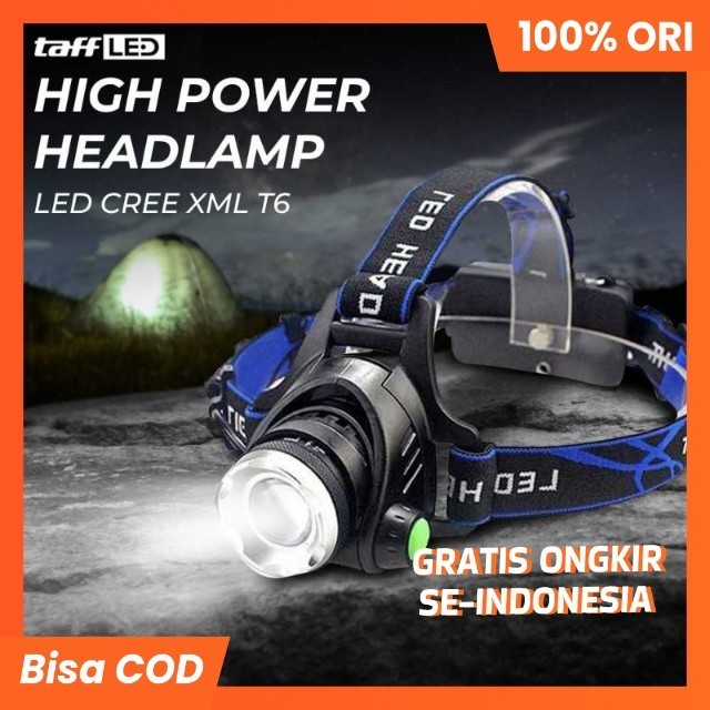 Headlamp LED Cree XML T6 + Charger
