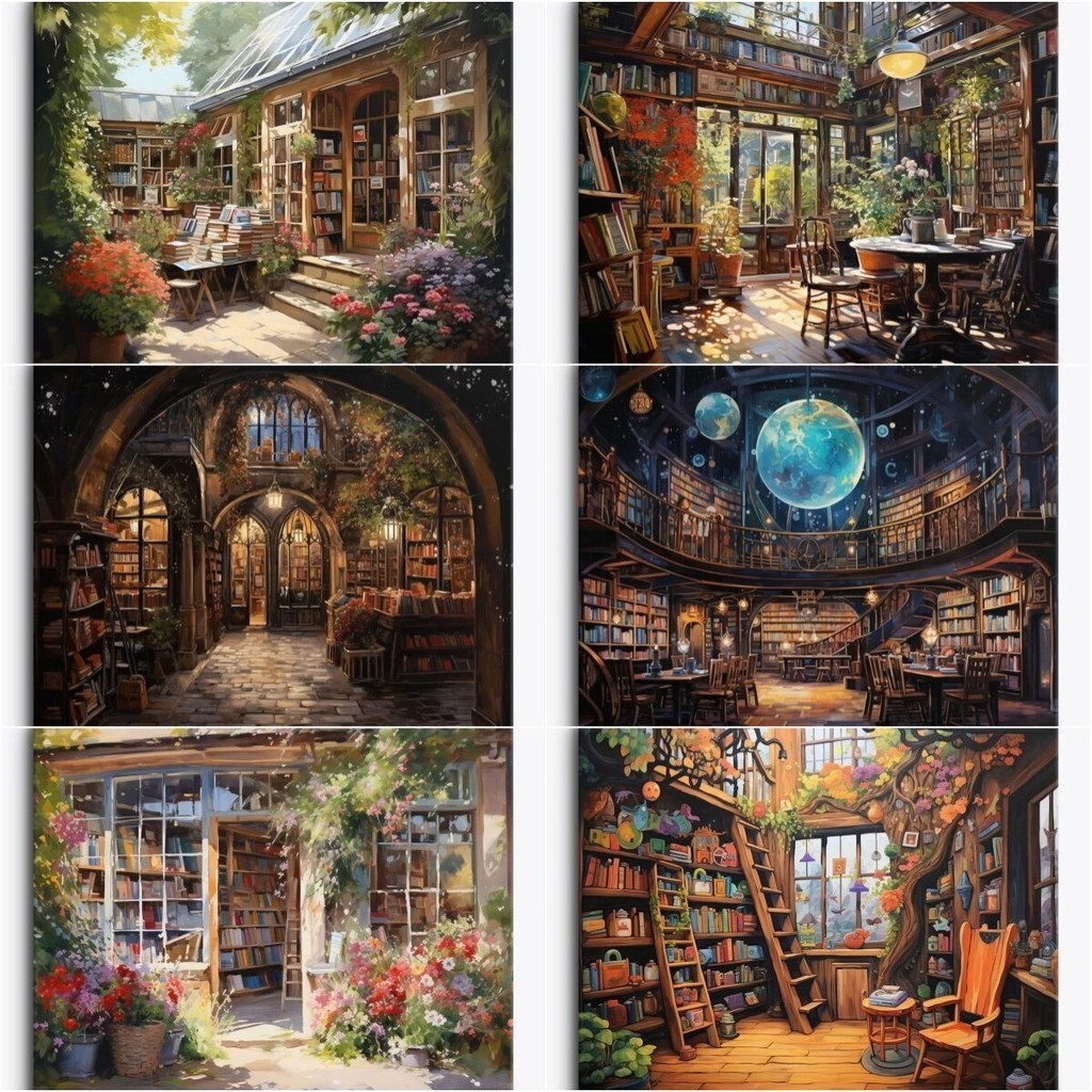 

Hamlet 60x75cm Paint by numbers Handpainted Canvas painting bookstore garden acrylic paint Painting by numbers For adults Home d