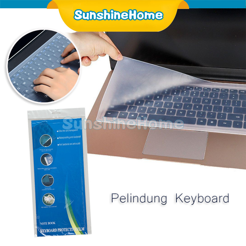 Pelindung Keyboard Cover Laptop Silicone 14inch Tipis Anti Air Debu / Pelindung Keyboard Silikon Transparan / Film Tahan Debu / Membran Tahan Air