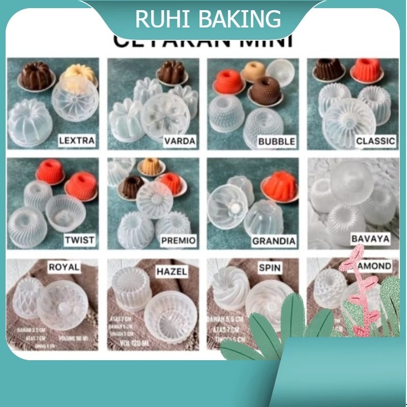 Cetakan Agar/Cetakan Pudding Jelly/Cetakan Mika/Cetakan Agar Pevaya Twister Mini/