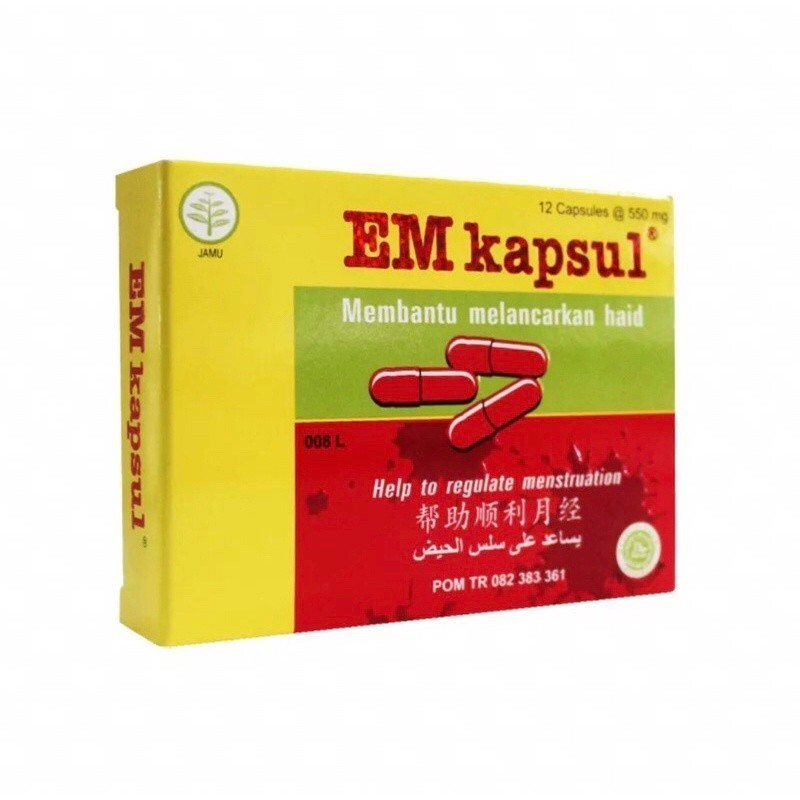 Em Kapsul 12 Kapsul Membantu Melancarkan Haid / Em Kapsul / AT