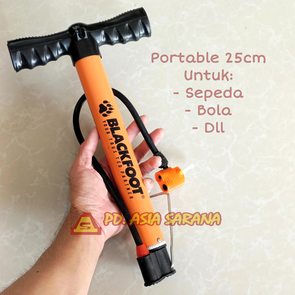 Pompa Ban Mini Sepeda 25cm Blackfoot / Hand Pump Bicycle Serbaguna