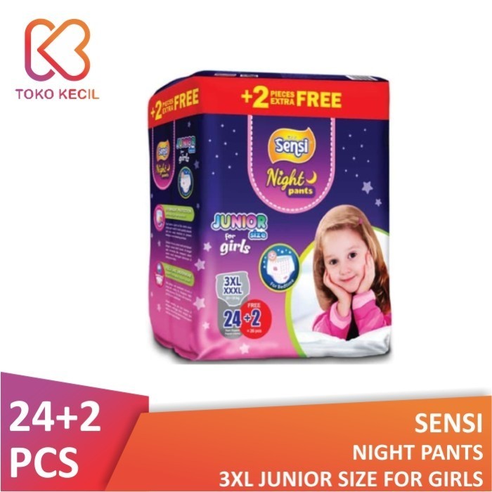 Sensi Night Pants Girls 3XL (24+2)