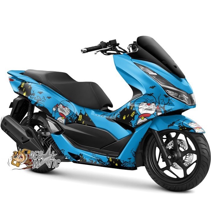 Decal PCX Full Body Stiker Full Body Motor Honda PCX 150 PCX 160 PCX 2025 - Doraemon 2