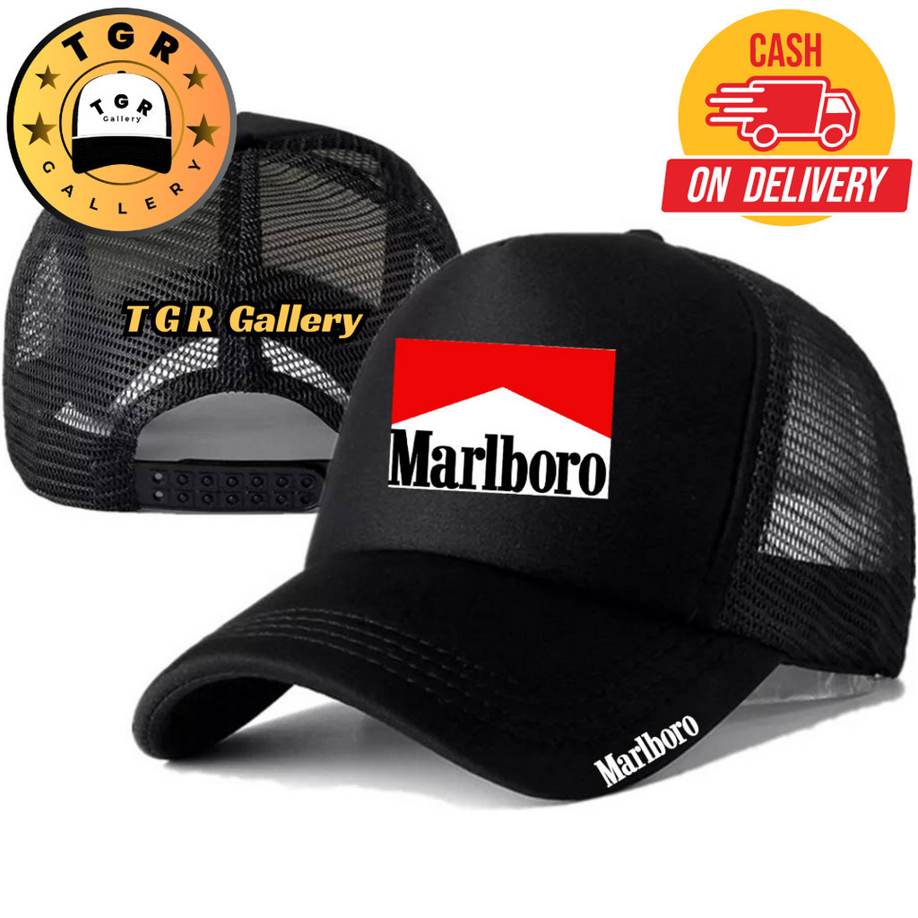 TGR Gallery Topi Trucker MARLBORO - Topi Distro MARLBORO Logo - Topi MARLBORO Premium - Topi Pria De