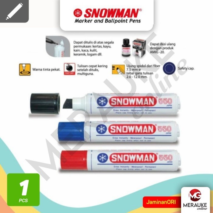 

Spidol SNOWMAN Permanen Jumbo Marker 550