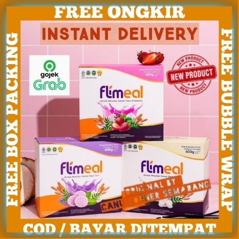 

[Best Seller] Flimeal Sereal Susu Diet Pengganti Makan Sarapan Sehat By Flimty 1 Box Isi 12 Sachet STORE ORI ORII ORIGINAL