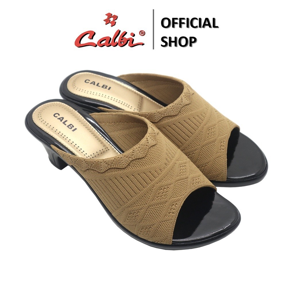 Calbi Heels Wanita Rajut Hak 5 cm - CR 1937