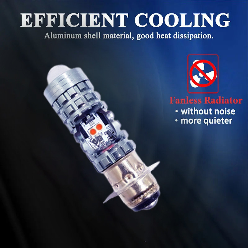 VOXX LED Lampu Utama LED H6 Laser Senja Merah Biru Hi-Lo AC DC Kaki M5 Bebek