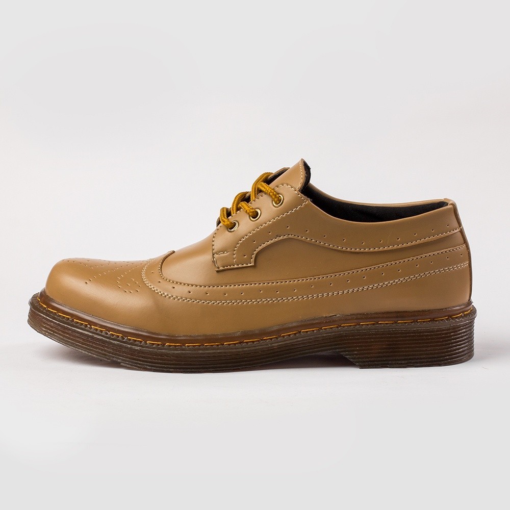 LOW BOOTS - Sepatu Boots Pria Oxford Casual Shoes Cowok Moza Brown ORI NAZ