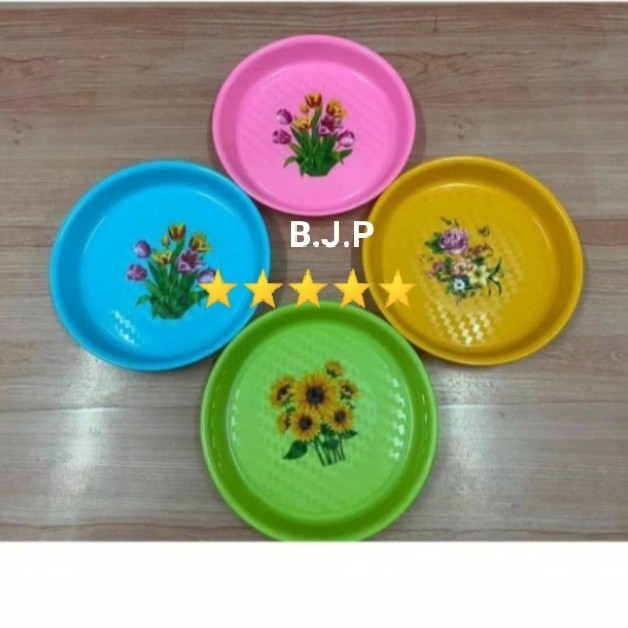 Nampan Bulat Plastik Sunrise 30cm