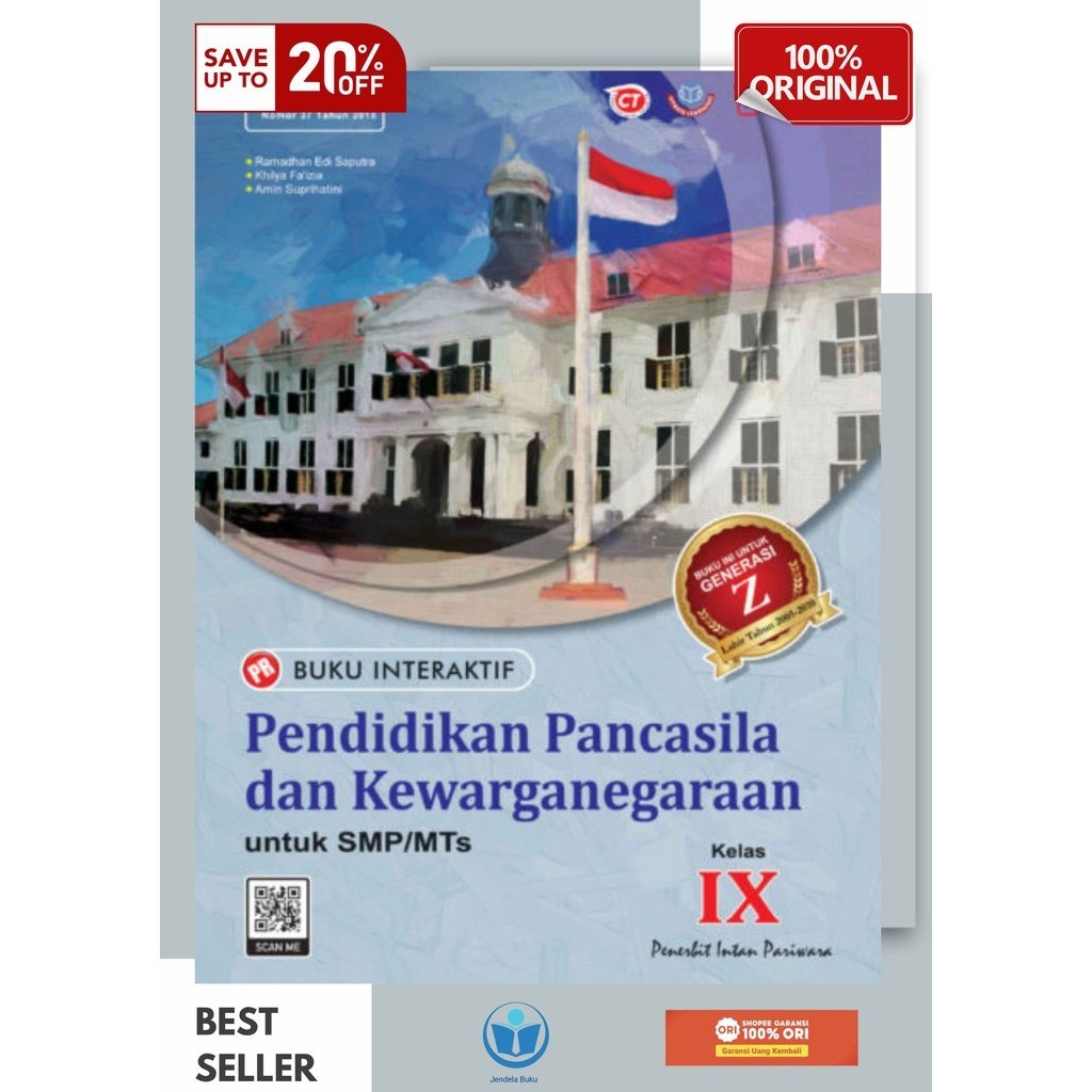 Buku Pr/Lks PPKN K13 SMP/MTS Kelas 9 Semester 1&2 Intan pariwara Tahun 2024