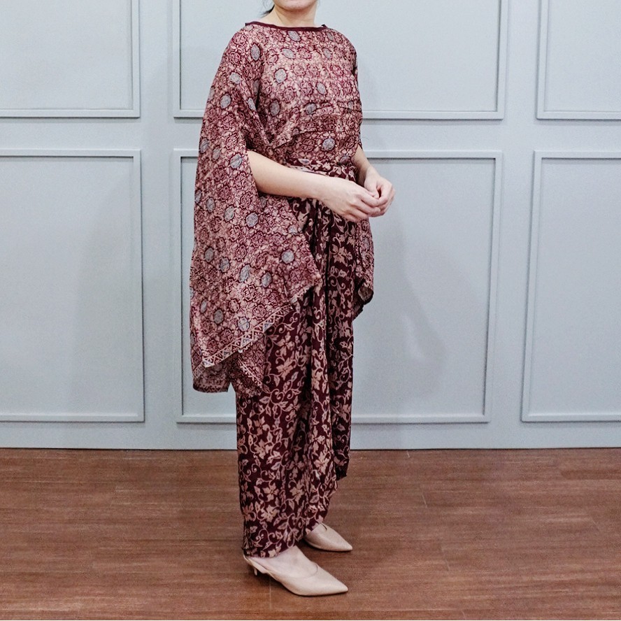 Rani Set 02-Dress Batik Setelan Atasan dan Rok Tali Ikat/Kebaya Modern