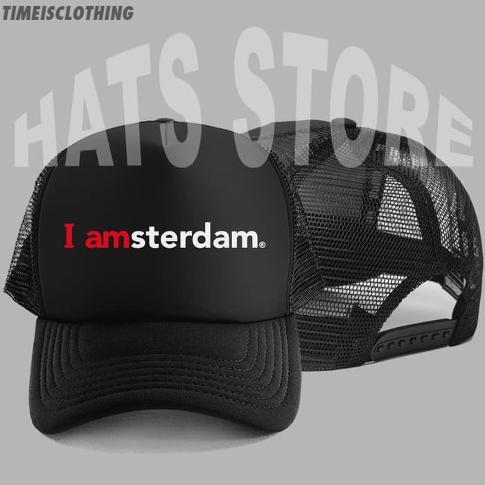 TOPI TRUCKER LOGO I AMSTERDAM 02 TIC