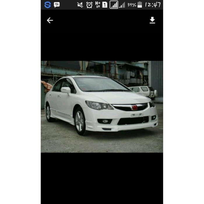 aksesorise mobil Sparepart Mobil Bodykit civic fd mugen 2008-11